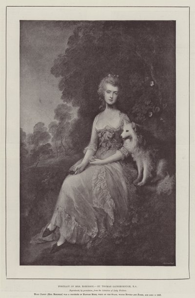 Porträt von Mrs. Robinson von Thomas Gainsborough